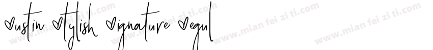 Austin Stylish Signature Regular字体转换